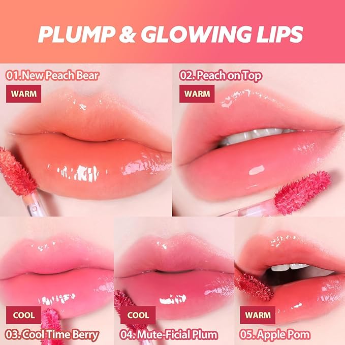 MILKTOUCH Jelly Fit Lip Tint (10 Fallen Coco) with Cooling Plumping Effect and Water-Based Non-Sticky Texture | Long Lasting Korean Beauty Lipstain Tinted Gloss Oil Brown K Makeup