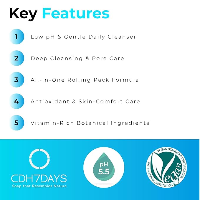 CDH7DAYS EWG VERIFIED VEGAN BAR SOAP/HANDMADE (MADE IN KOREA) Natural Body Soap Bar, Plant-Based, Handmade SOFT MILKY SOAP (Recommendation for MOTHER) (2, CREAM)