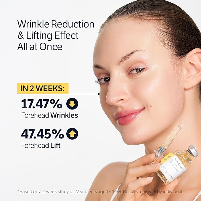 SUNGBOON EDITOR Deep Collagen Silk Peptide Intensive Lifting Ampoule | Korean Anti-Aging Serum for Face with Collagen & Peptide | Skin Tightening & Firming | 72H Hydration| Stocking Stuffers for Women