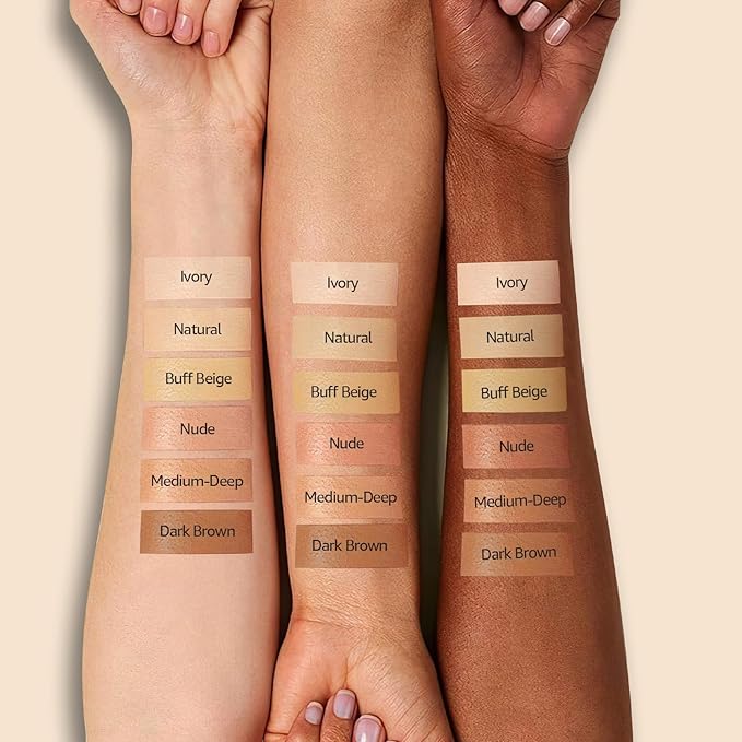 Air Cushion CC Cream Foundation - Mushroom Head BB Cream Face Makeup Moisturizing Concealer Brighten Long-Lasting, Even Skin Tone for All Skin Types (Medium Deep, 1 PCS)