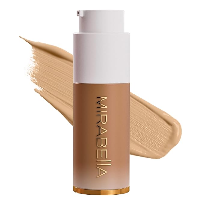Mirabella Invincible For All HD Liquid Foundation - Anti-Aging Full Coverage Liquid Face Makeup - Moisturizing, Hydrating & Lightweight Foundation for All Skin Types (Tan T170)