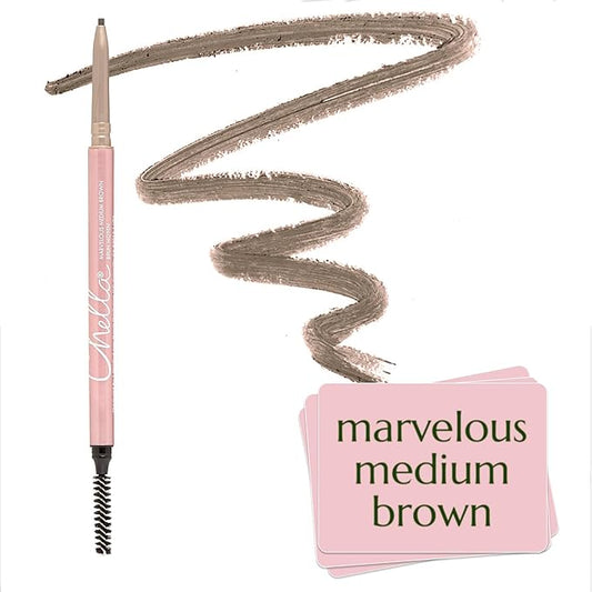 Chella Eye Brow Pencil – Easy-to-Use Brow Definer for Shaping, Filling & Blending – Long-Wear Medium Brown Eyebrow Pencils for Women with Precise Tip (Medium brown)
