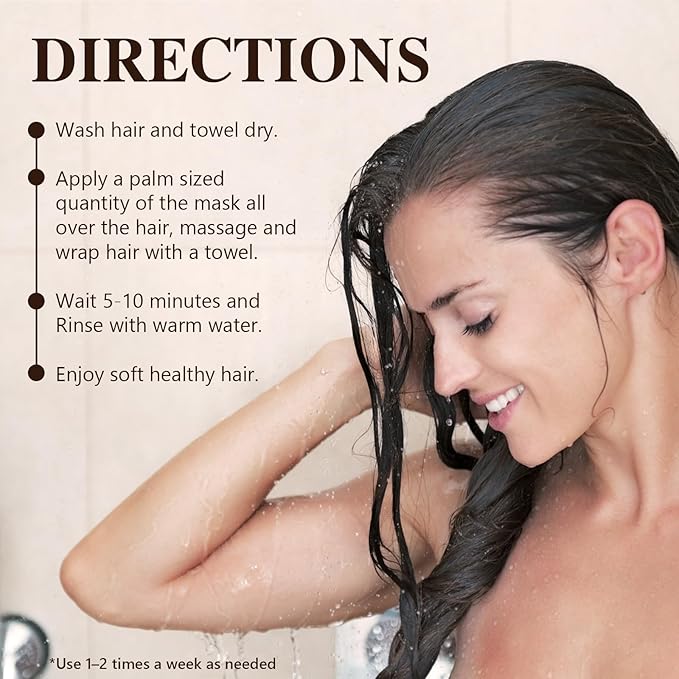 2 Pack Hair Mask for Damaged Hair - Collagen Hair Mask & Keratin Hair Treatment -Hydrating,Repairing,Nourishes Deep Conditioning Hair Masks for All Hair Types,480ml