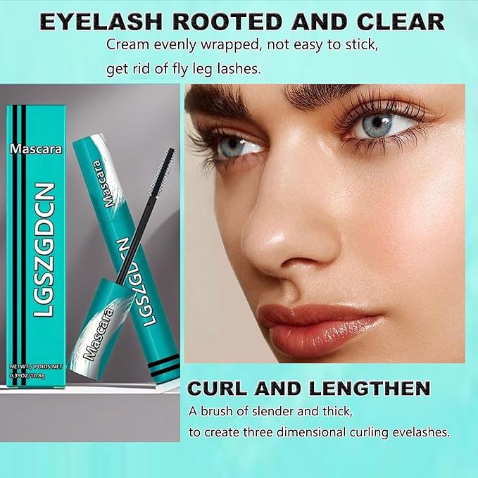 mascara Extensions waterproof sweatproof Long-Lasting black Mascara volume and length voluminous lengthening Defining Washable primer eye makeup No Clumping Black