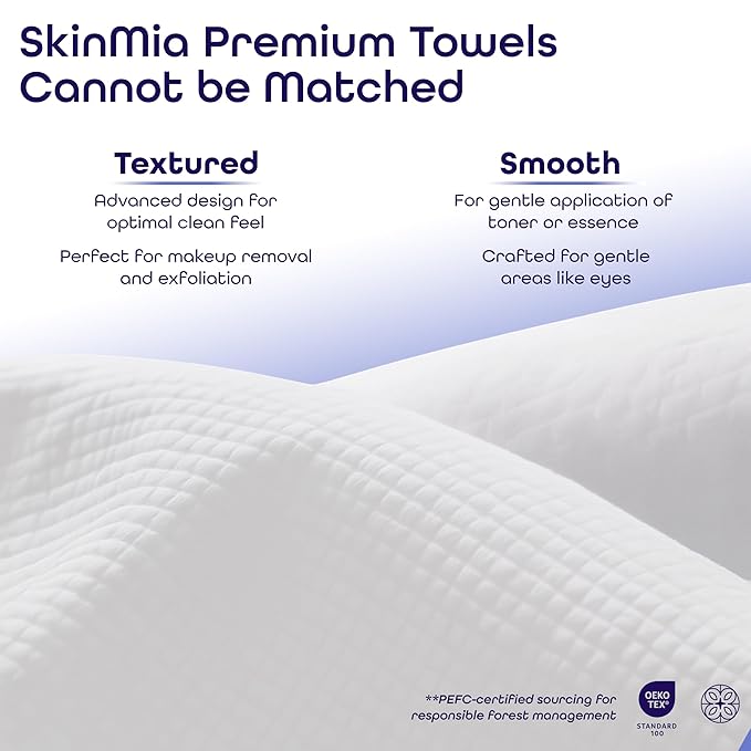 Disposable Face Towels XL – Ultra Soft, Clean, Odor-Free Dry Towelettes for Skincare & Makeup Removal Wipes, Plant-Based, Gentle for Sensitive Skin, 50 Count