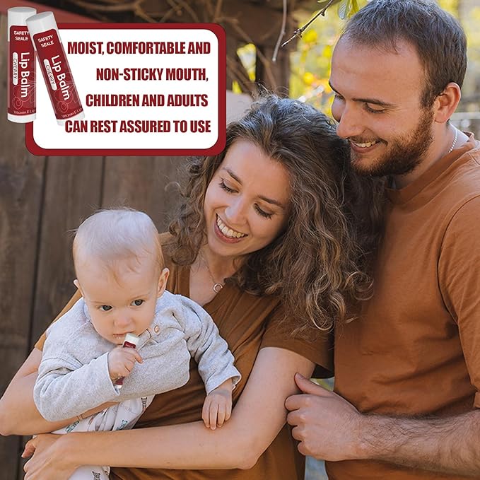 40 Pack Natural Lip Balm Bulk with Vitamin E and Coconut Oil - Moisturizing Dry Cracked Lips, Mini Chap Stick Gifts for Kids Women Men- 10 Flavors - Non-GMO