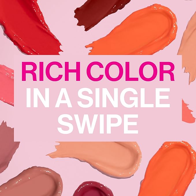 wet n wild Mega Last High-Shine Lipstick Lip Color, Infused with Seed Oils For a Nourishing High-Shine, Buildable & Blendable Creamy Color, Cruelty-Free & Vegan - Crimson Crime