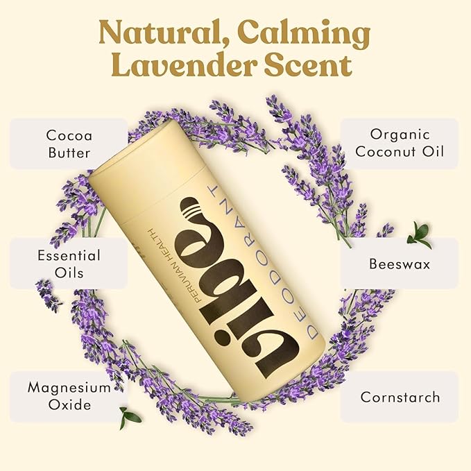 Aluminum Free Deodorant for Women and Men 2 Pack - Natural & Long Lasting Odor Control with Organic Coconut Oil and Beeswax for Sensitive Skin, Plastic Free