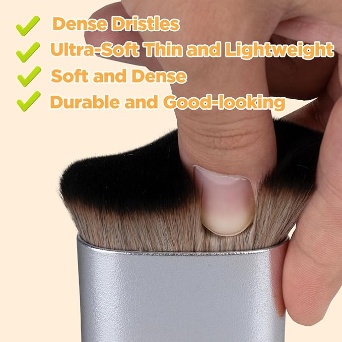 Self Tanner Brush,Large Self Tanning for Self Tan,Kabuki body brush for self tanner,Body Makeup Brush for Leg Makeup,Bronzer Shimmer Glow Blend Brush,Sunless Tanner Makeup Body Brushes (grey)