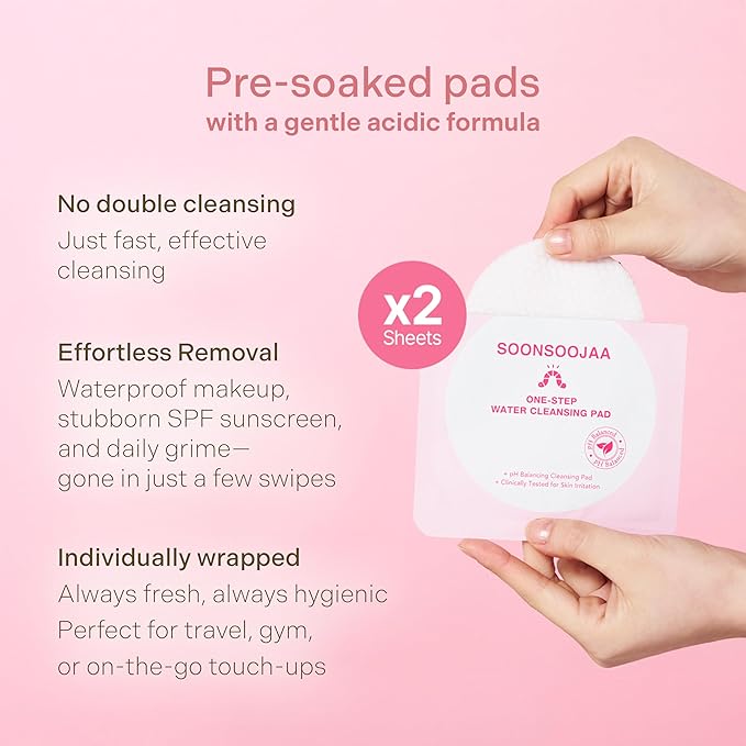 Soonsoojaa Portable One-Step Water Cleansing Pad 2pads(8ml) x 10ea (20pads)