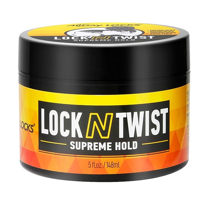 AllDay Locks Lock N Twist (5 oz) | Supreme Hold, No Frizz or Flaking | Hydrating, Nourishing Loc Booster | Grape & Avocado-Infused | Lock & Twist Braids, Locks, Twists, Cornrows | 5 oz