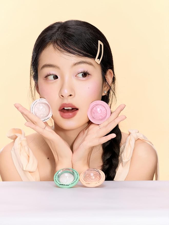SHEGLAM Lunar Glow Highlighter Face Highlighter Multichrome Glitter Shimmer Highlighter Makeup Eye Face Body Highlighter Illuminator, Silky Creamy Eyeshadow-Neutron Star