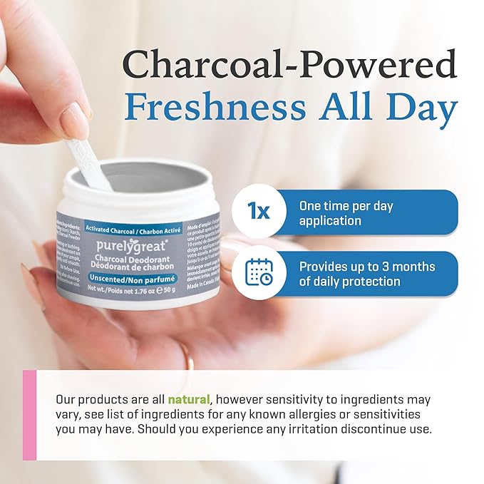 Purelygreat Charcoal Deodorant (Charcoal Unscented)