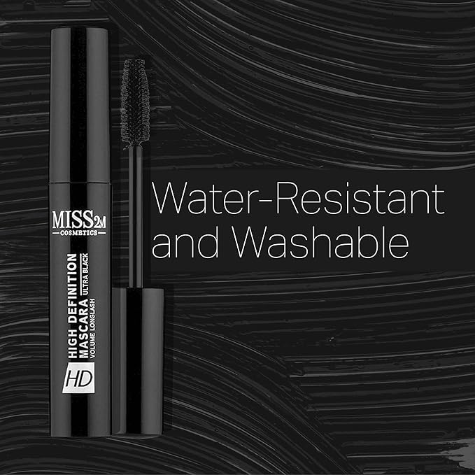 HD Lash Lift Lengthening Mascara for Volume with Washable Ultra-Black Formula | No Flaking, Smudging, or Clumping, 0.24 Fl Oz