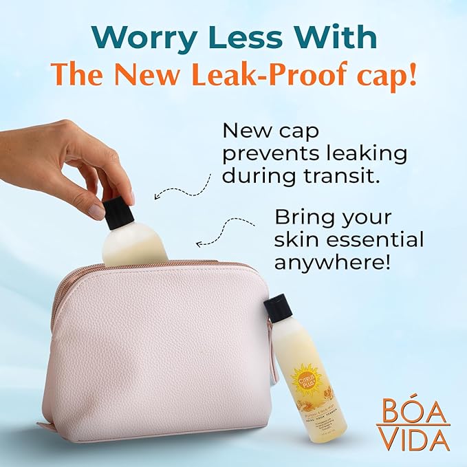 Deodorizing Citrus Plus Elder Shampoo and Body Wash by BoaVida with new leak-proof cap, Soap Made with Persimmon to Treat the Presence of Nonenal and Remove Old Person Smell, 16 oz