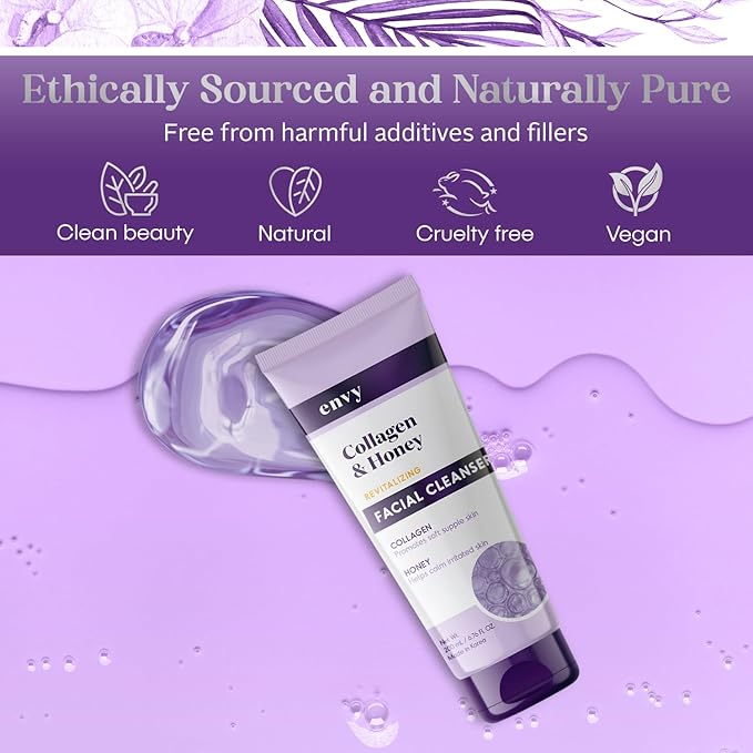 Envy Facial Cleanser (Collagen & Honey)