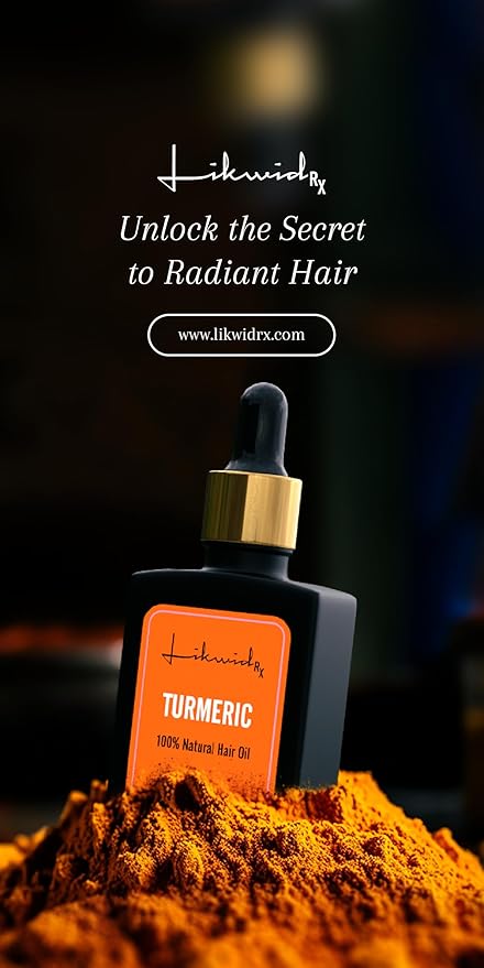 Turmeric Natural Hair Oil, Promotes Hair Growth, All Natural
