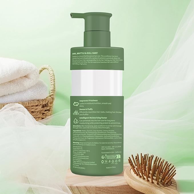 Hair Conditioner - Deep Conditioner for Dry Damaged Hair, Seals In Hydration, Moisturizes & Softens All Hair Types, Leaving Hair Feeling Soft & Shiny