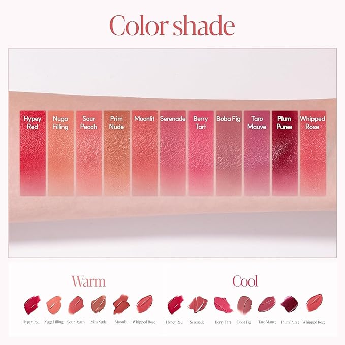 Espoir Couture Lip Tint Fitting Blur #13 Rose Crema 0.14oz | Soft and Creamy Color for Blurry Lip Look | Smudge-Proof Fixing Lip Stain | Lightweight and Comfortable Matte Finish