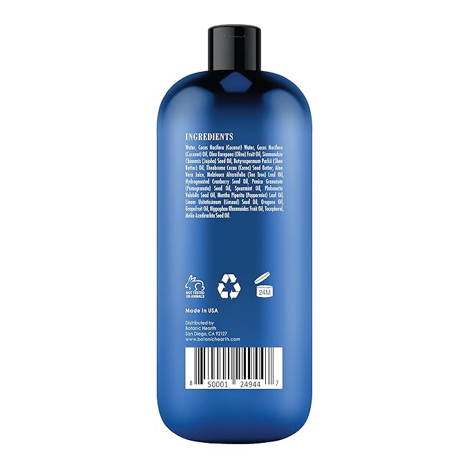 Botanic Hearth Tea Tree Oil Body Wash with Mint, 16 fl oz - Moisturizing, Soothing, Helps Control Fungal Infections, Deep Moisturization, Promotes Healthy Skin, Ethically Sourced