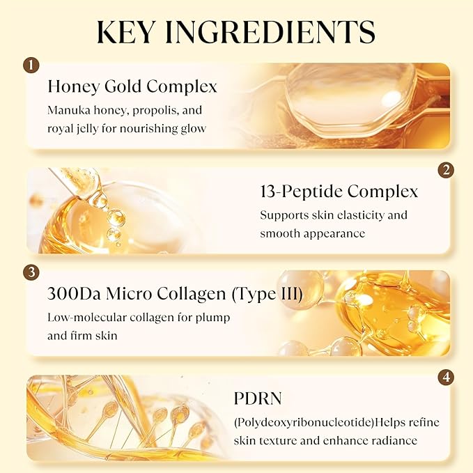HONEY ZIP Korean Collagen Wrapping Mask with Jelly Brush, Honey Peel Off Mask for Hydrating, Elasticity and Glass Skin, Suitable for All Skin Types, 60g