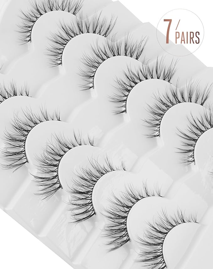 Onlyall False Eyelashes Natural Fake Eye Lashes Wispy False Lashes D97