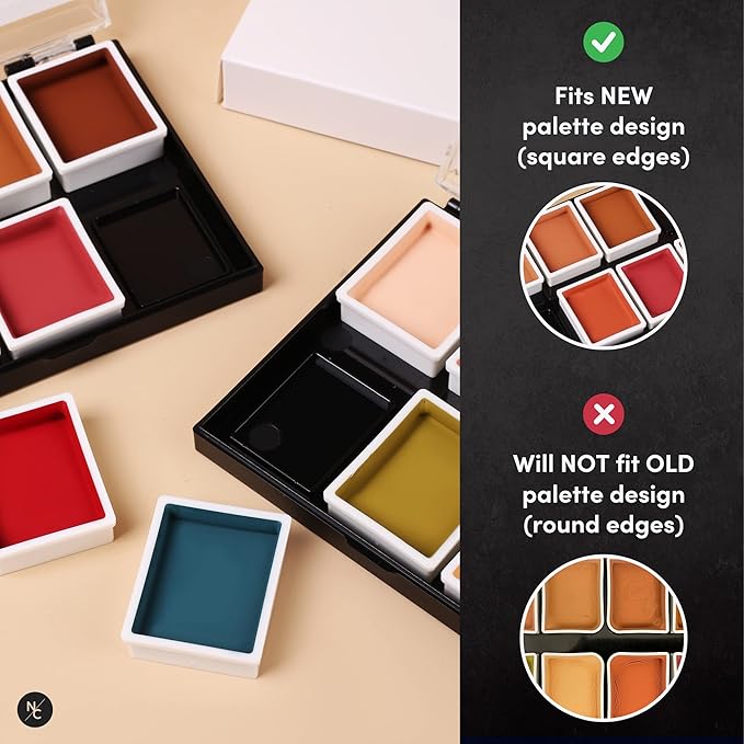 Narrative Cosmetics Alcohol Palette Refill Pans - Skin Tones - Fair Tone