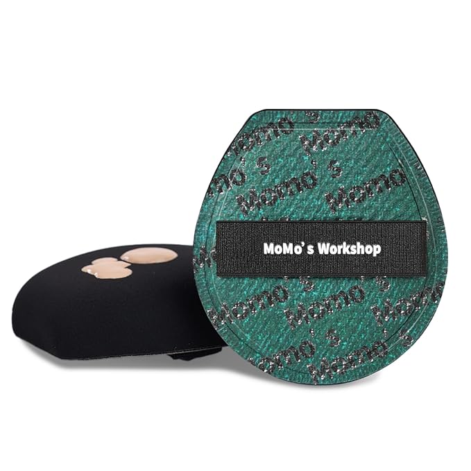Momo's Workshop Makeup Sponge, Large Makeup Blending Puff for Liquid & Cream Foundation, Concealer Foundation Puff Quick Apply Cosmetics 1P Green