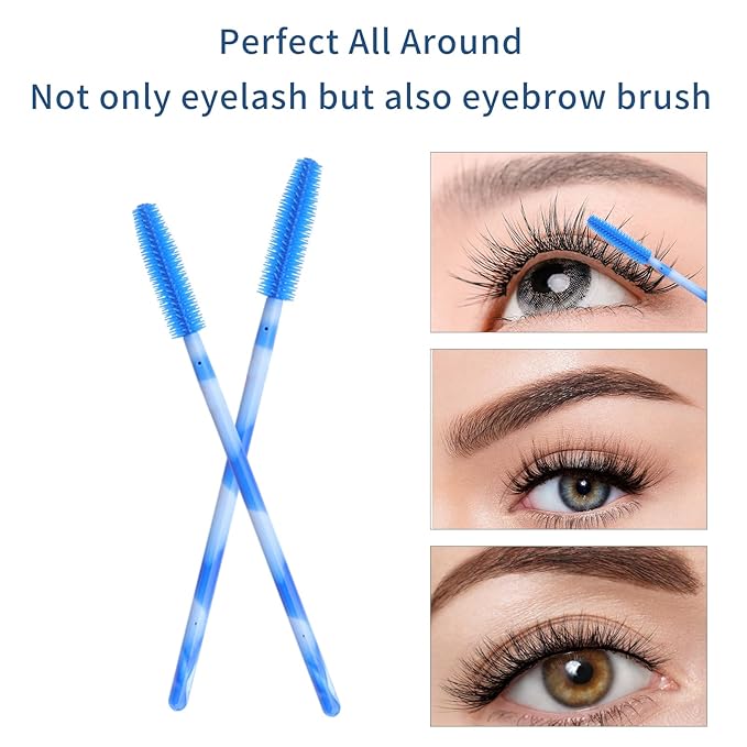 Disposable Silicone Eyelash Mascara Brushes Wands Applicator Eyebrow Brush Makeup Tool Kit Set Tool Bulk