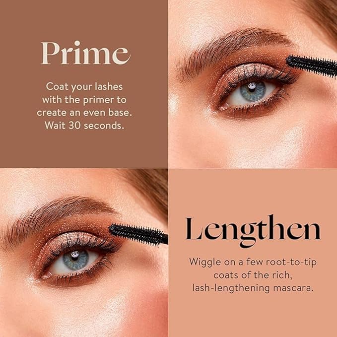 Incredible Waterproof Mascara for Women - Volumizing & Lengthening Mascara for Women - Enhance Defining, Lifts and Strength for Fuller Eyelashes - Long Lasting Smudge Proof Makeup - 0.3 oz