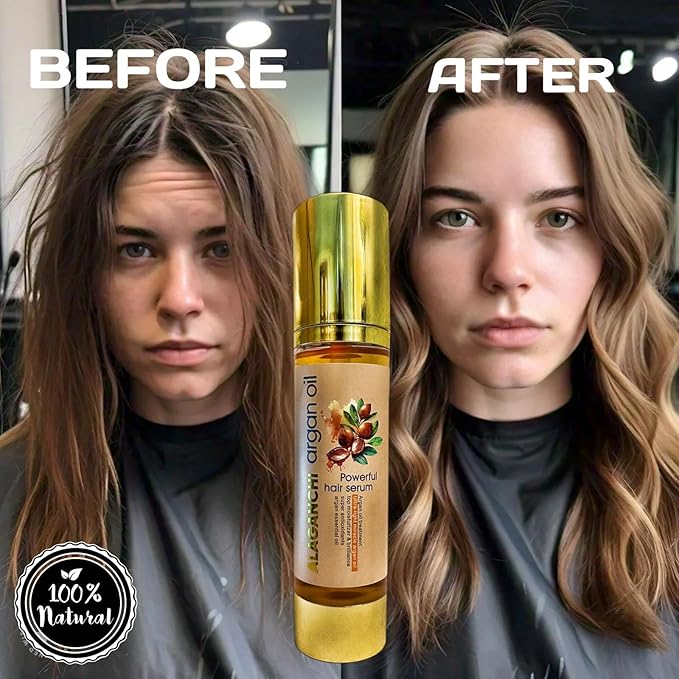 Argan Oil Treatment | Hair Serum | Top Mousturizer & Brillance | Ultra-Light Miracle Argan Oil with Vitamin E, & Carotenes