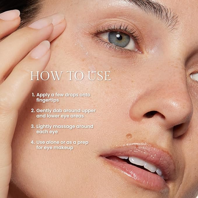 OFIR Bloom Serum Illuminating Gel | Under Eye Brightener Dark Circles Treatment | Lifting Formula With Hyaluronic Acid | Vegan Cruelty Paraben Free Skincare | Hydrating Moisturizer | Lilac 1 Fl Oz