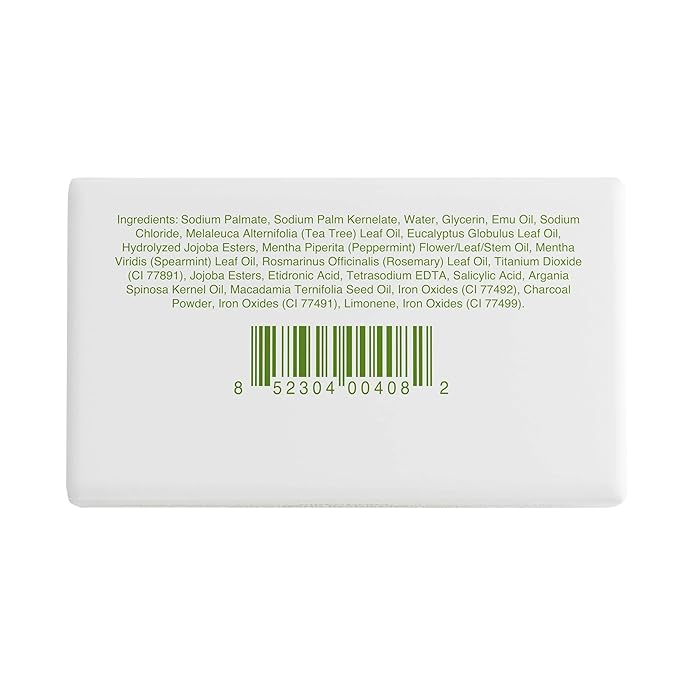 emuaid Therapeutic Moisture Bar – Medicated Face & Body Cleansing Bar for Fungal-Prone Skin, Jock Itch & Irritation Relief, Soothes & Hydrates with 5% Emu Oil, Tea Tree & Natural Oils, 5oz