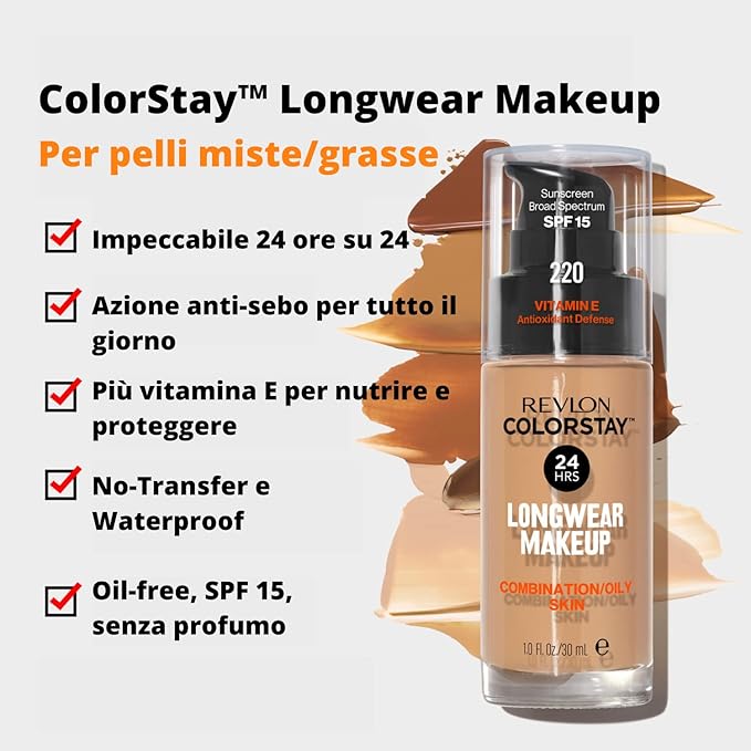 Revlon Colorstay Makeup Foundation 250 Fresh Beige (Beige)