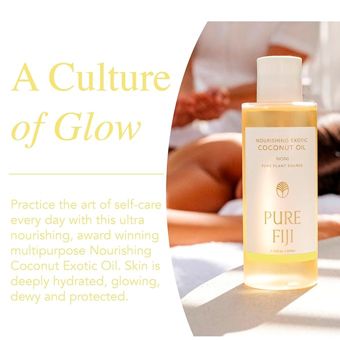 PURE FIJI Nourishing Exotic Coconut Body Oil, Pineapple (7.7 fl oz/230ml)