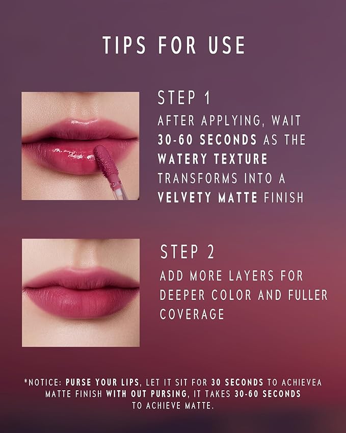 Altera Blurring Lip Tint 005 Crush, True Pink Glossy to Soft Matte Finish, Blur Lip Lines, Weightless No-Sticky Airy Velvet Texture, Vibrant Hydrating Long-Lasting Lip Makeup