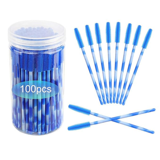 Disposable Silicone Eyelash Mascara Brushes Wands Applicator Eyebrow Brush Makeup Tool Kit Set Tool Bulk