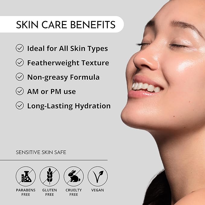 MAELOVE Plush Cream Light-as-Air Gel Moisturizer, Hydrating with Squalane and Hyaluronic Acid, For Sensitive Skin, Made in USA