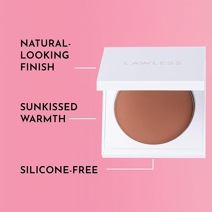 LAWLESS Women's Talc Free Velvet Matte Bronzer, Blazed, 0.3 oz/ 11 g