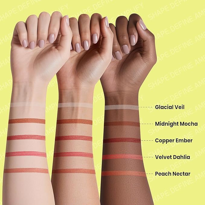 2-in-1 Lip Filler Liner w/Blending Tip, Creamy Matte Lip Pencil for Defining, Shaping & Featherproof Lock, Infused Jojoba Oil & Vitamin E, Vegan & Cruelty-Free, Peach Nectar