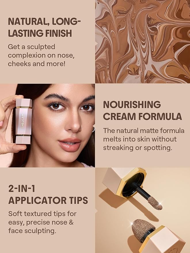 SHEGLAM Precision Sculpt Liquid Contour Duo-Hazelnut Latte