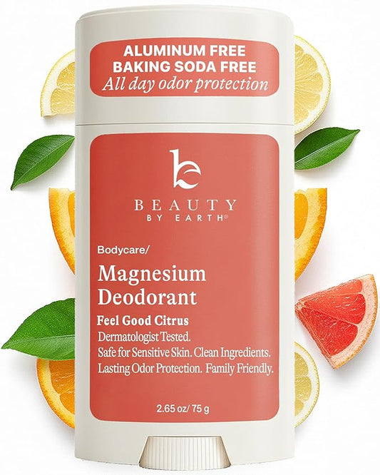 Aluminum Free Deodorant for Men & Women - USA Made with Natural & Organic Ingredients, Fresh Long-Lasting Odor Protection, Baking Soda Free, Non-Irritating Magnesium Deodorant, Sensitive Skin Safe