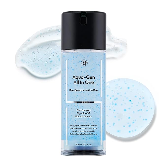 Aqua-Gen Daily Face Moisturizer for men - Lightweight, Hydrating Fast-Absorbing Gel for Oily & Sensitive Skin, Oil Control & Pore Care Korean Skincare 3.71 fl oz.