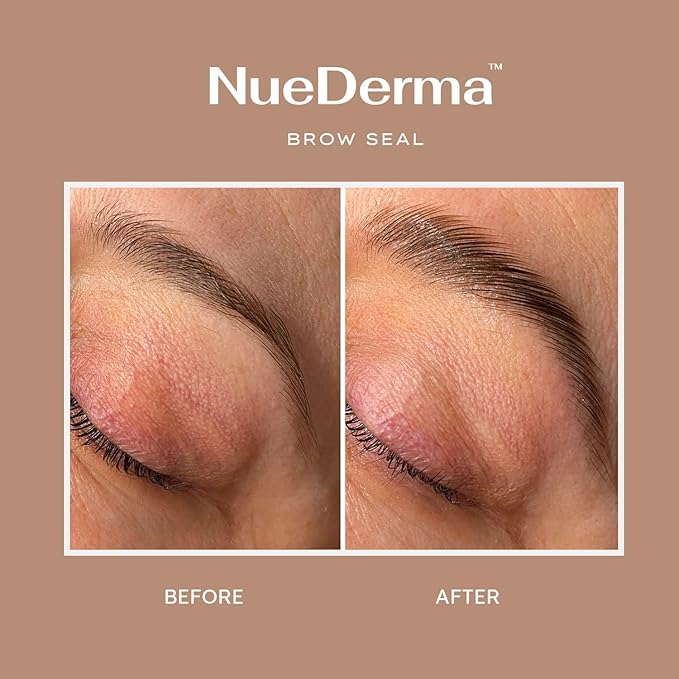 Brow Seal with Castor Oil - Clear Eyebrow Gel, Waterproof Eyebrow Makeup, Styling Wax for Feathered & Fluffy Brows - 1 OZ