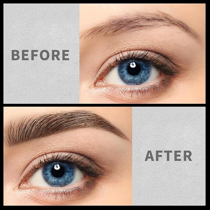 2 Prong Tip Microblading Eyebrow Pen With Brush- 2-in-1 Waterproof Eyebrow Pencil, Long-Lasting Natural Hair-Like Brows, Smudge-Proof & Easy to Use (With Brush 02#Brown)