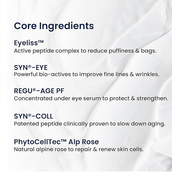 Restorative Eye Cream with Eyeliss™ - For Eye Bags, Dark Circles & Fine Lines - Paraben-Free, Cruelty-Free, Vegan - 0.5 fl oz. - Pack of 3