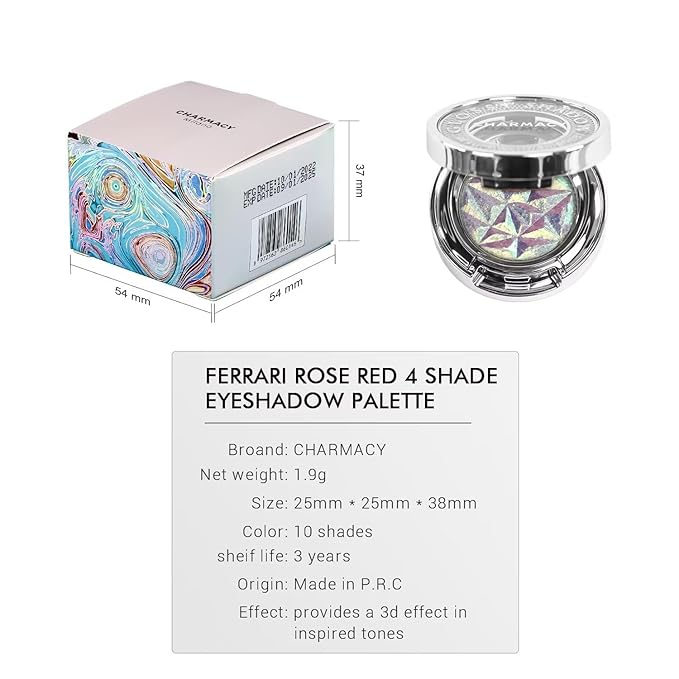 CHARMACY Duochrome Eyeshadow, Insane Shifters Chameleon Eyeshadow, Creates High-Impact, Metallic Eye Looks, 100% Vegan and Cruelty Free (Chameleon-#808, 0.06 Ounce (Pack of 1))