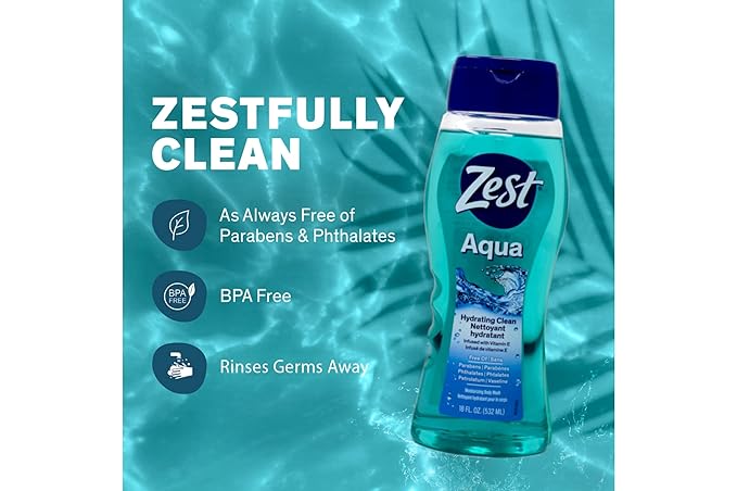 Zest Body Wash Aqua