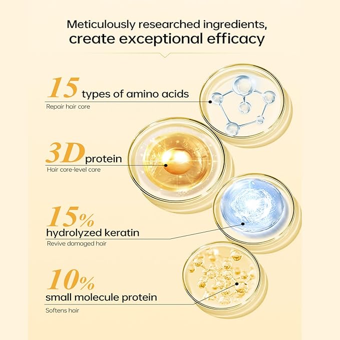 Hair Mask - 8s Revitalizes Hot Dyeing Damaged Hair Professional Keratin Treatment Instantly Smooths Frizz Daily Care Perm And Dye Repair Conditioner - 70 ml