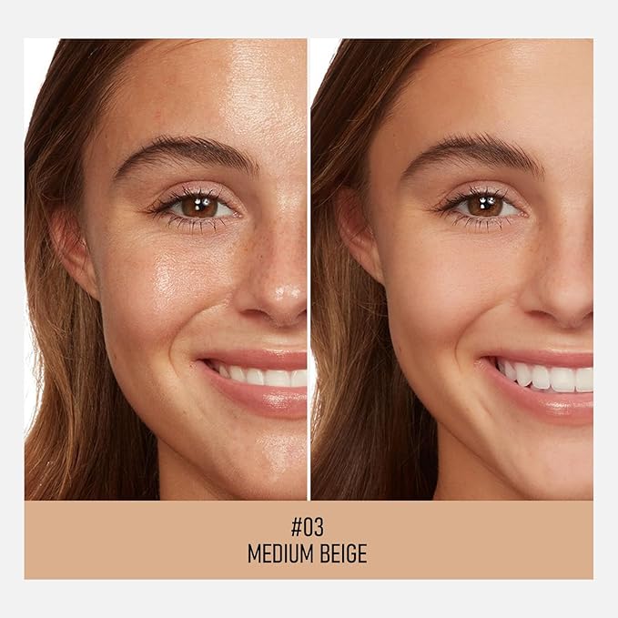 KYDA Mineral Powder Foundation, SPF 35, Lightweight Loose Powder, Skin-Improving, Buildable Coverage, Natural Glow Base Makeup, 0.28 oz, Medium Beige